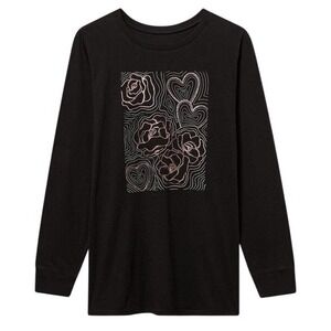 NWT Torrid‎ Rose Aura Classic Fit Cotton Jersey Long Sleeve Tee 2X